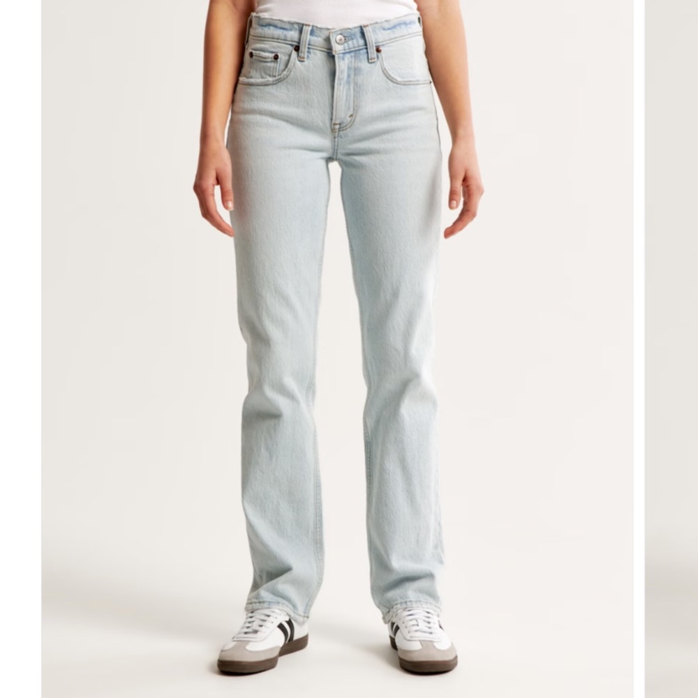 Abercrombie 90s Straight Low Rise Jeans Curve Love